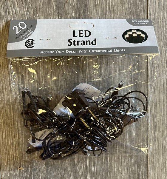 20 Ct. Warm White Rice Light Strand