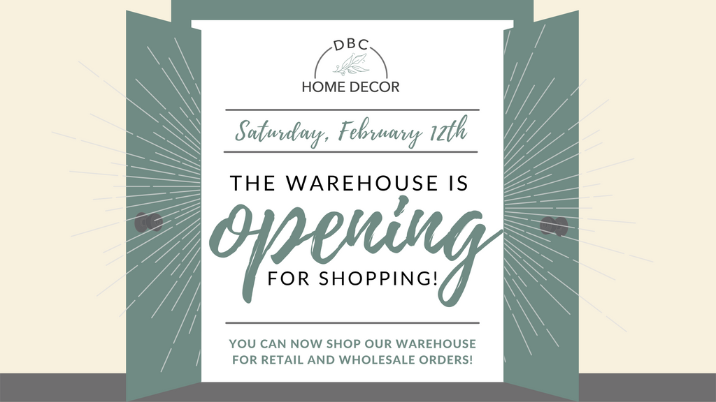 We're opening the warehouse!