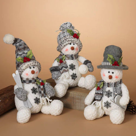 Snowman Holiday Plush 18" 3 styles