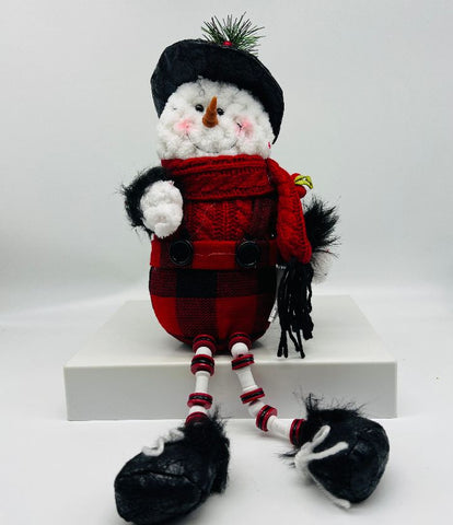 Snowman Plush Shelf Sitter 15"
