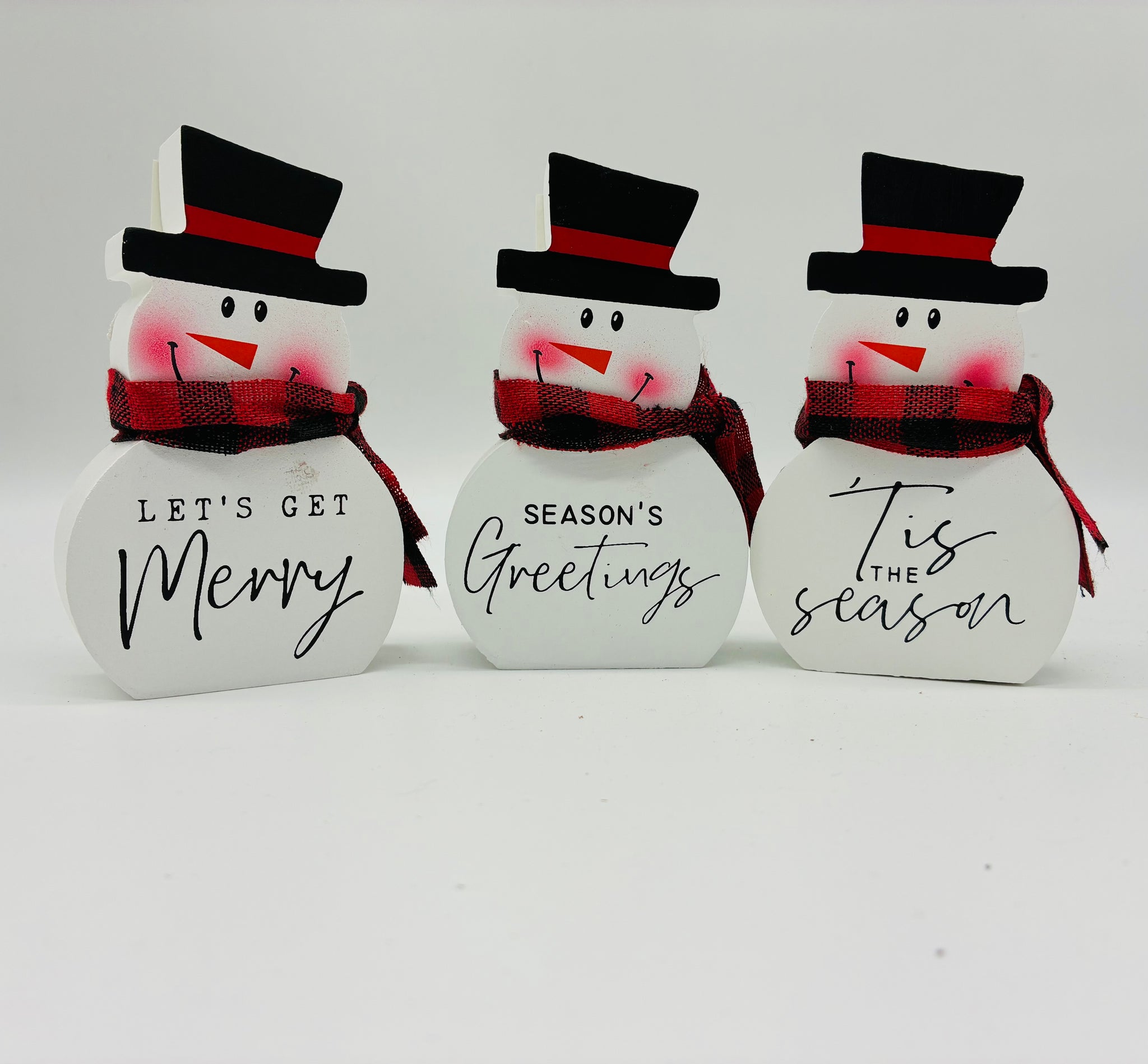 Snowman Block Sign 4.5"