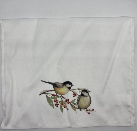 Chickadee Design Tea Towel 28"