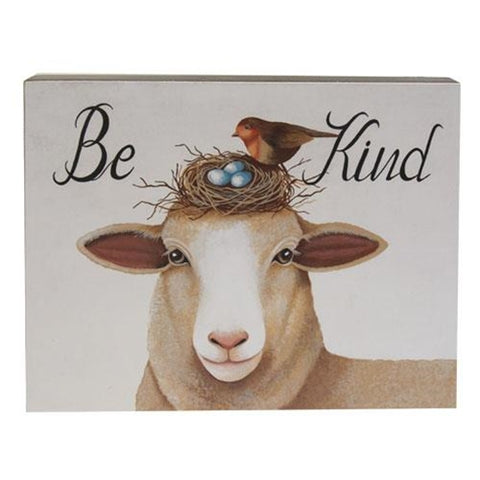 Be Kind Cow Block Sin 11.75"