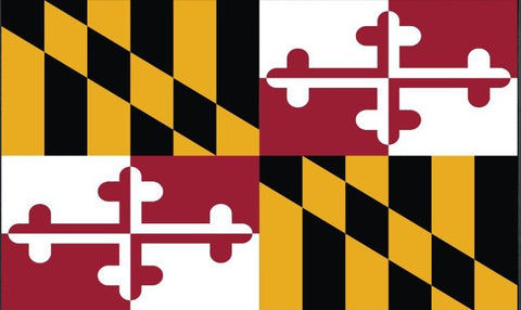 Maryland Flag Doormat 30" x 18"