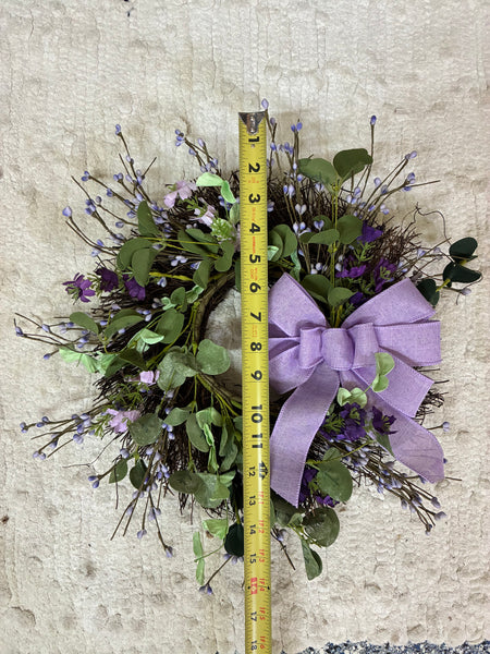 Purple, Lavender and Berry  Small Wreath 15”