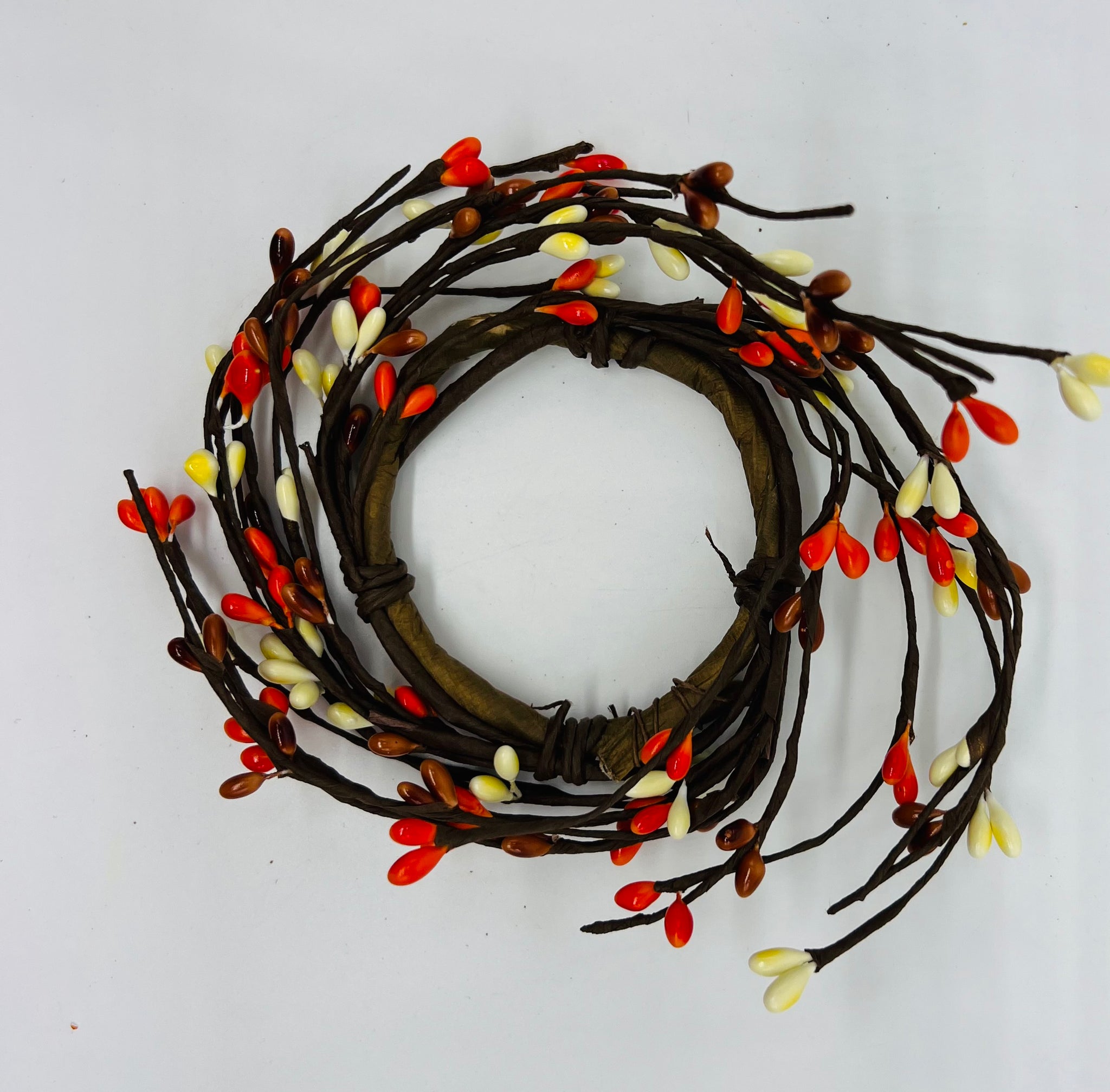 Fall Berry Candle Ring 2.5" Center