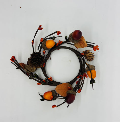 Acorn Fall Candle Ring 2.5" Center