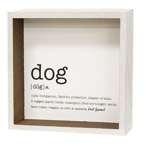 Dog Block Sign 6"