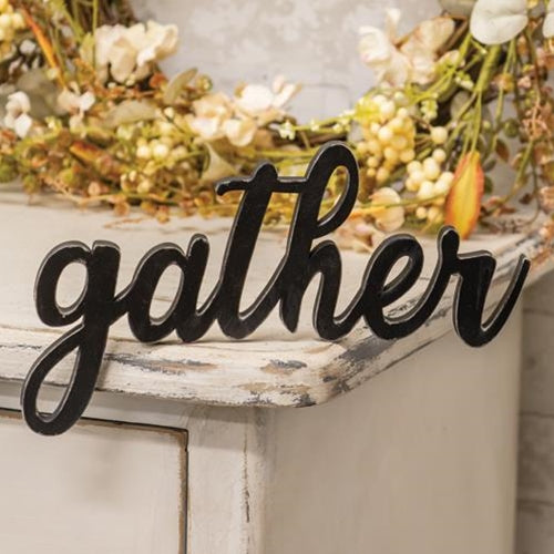 Gather Script Sign 9.5"