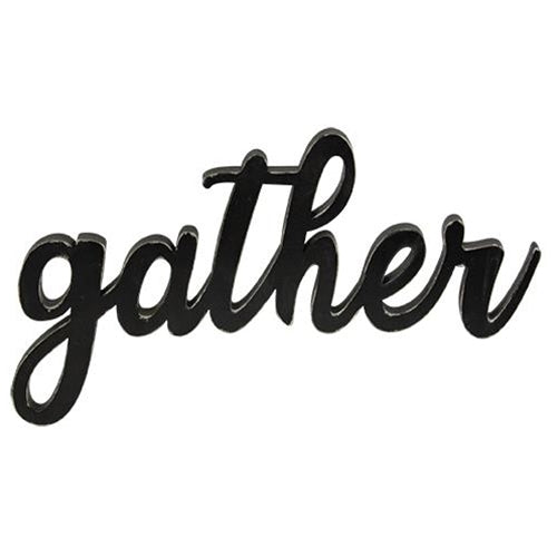 Gather Script Sign 9.5"