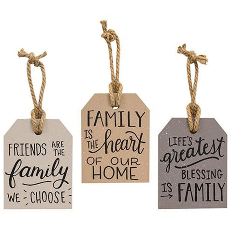 Family Hanging Tag Sign 6"