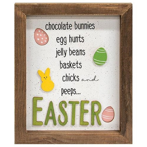 Easter Shadowbox Frame 10" x 8" Wood