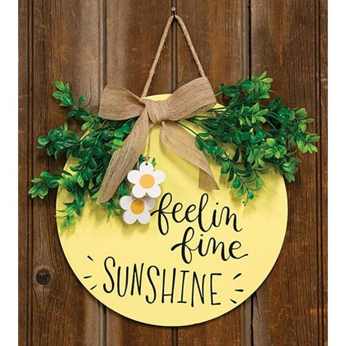 Sunshine Hanging Sign 11.5" Wood