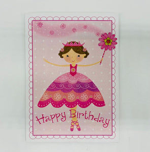 Happy birthday greeting card for girl