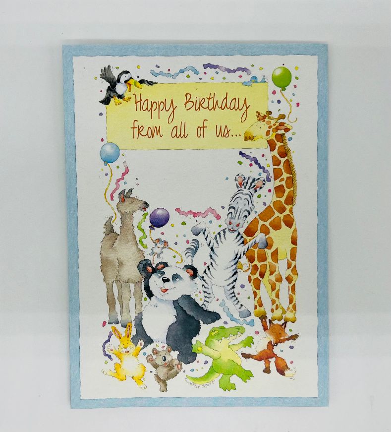Happy Birthday from All of Us Greeting card