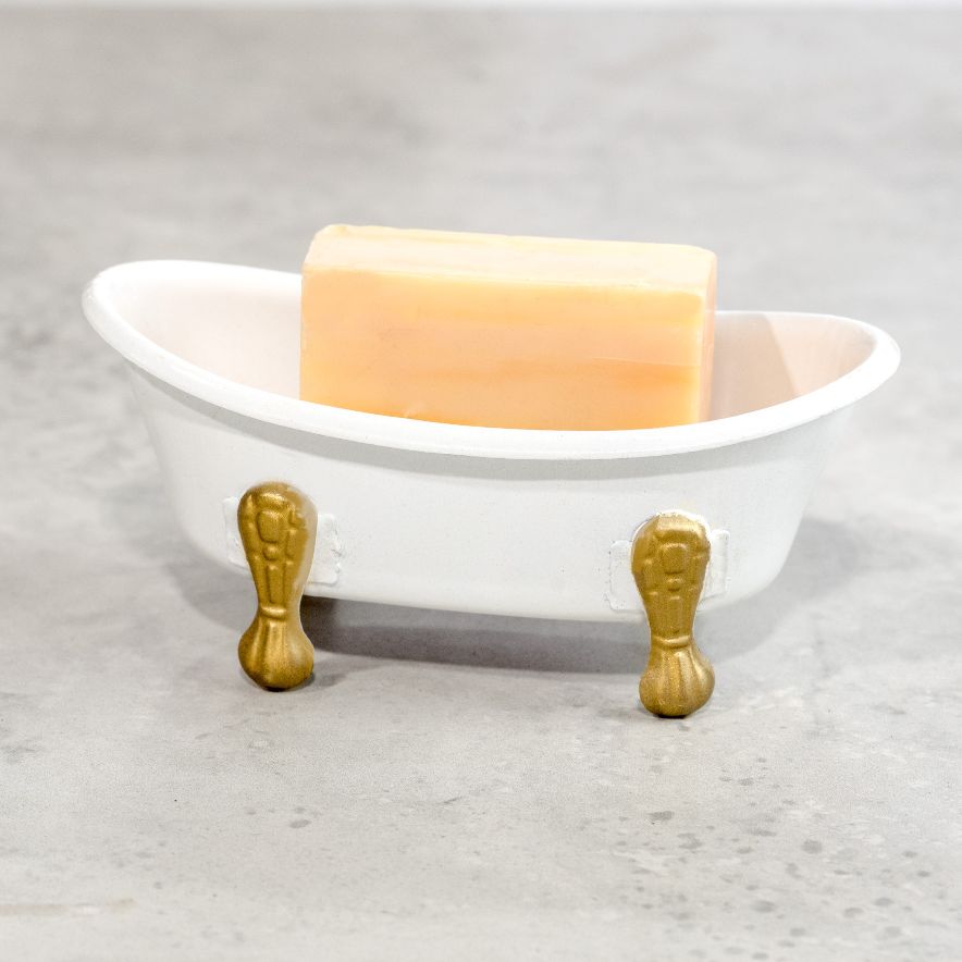 Tiny Bathtub white & gold