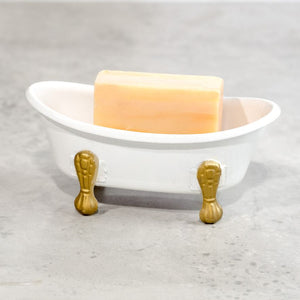 Tiny Bathtub white & gold