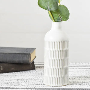 Vase Large Textured Ceramic 8"
