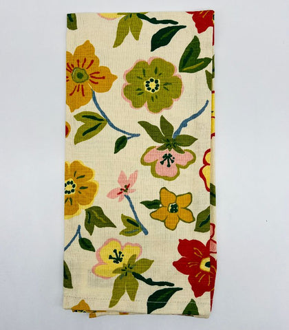 Floral Print Dish Towel