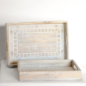 Wood Tray Boho