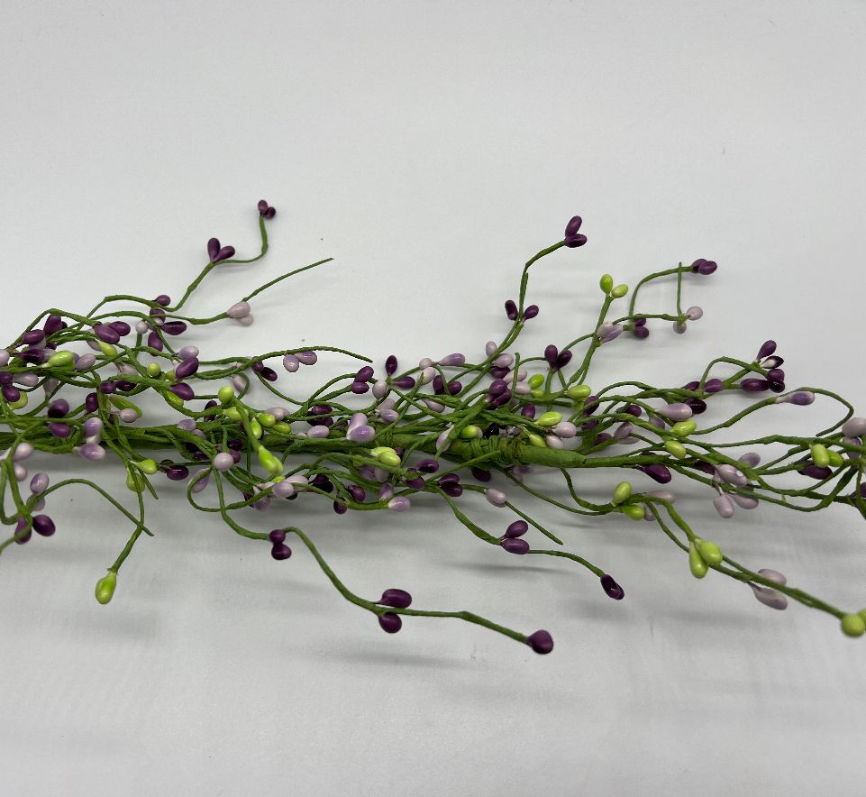Berry Garland 4.5 foot purple/lavender/green