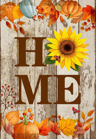 Sunflower Home Fall Garden Flag