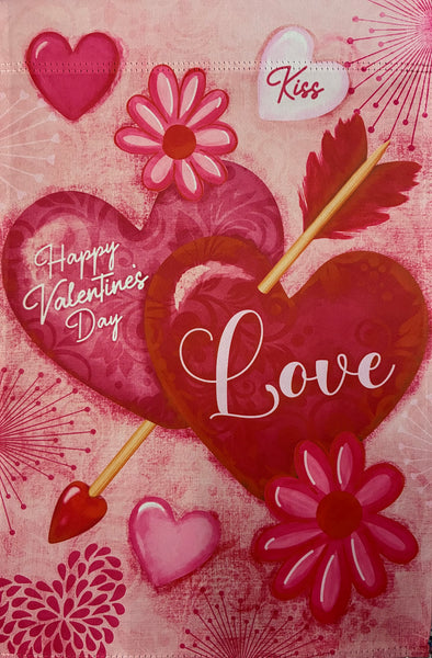 Happy Valentines Day Garden Flag