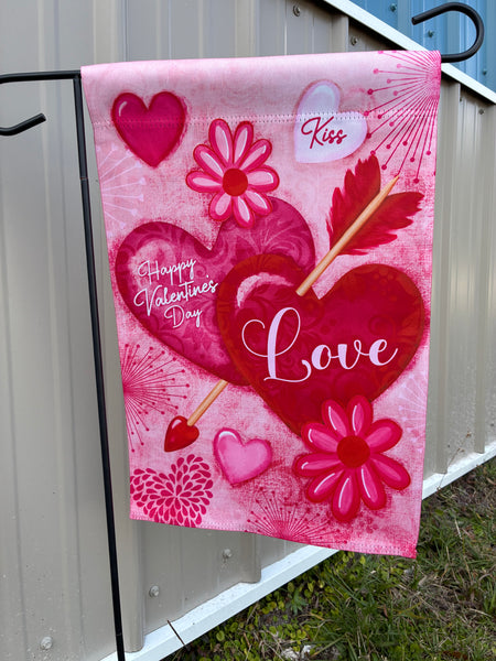 Happy Valentines Day Garden Flag