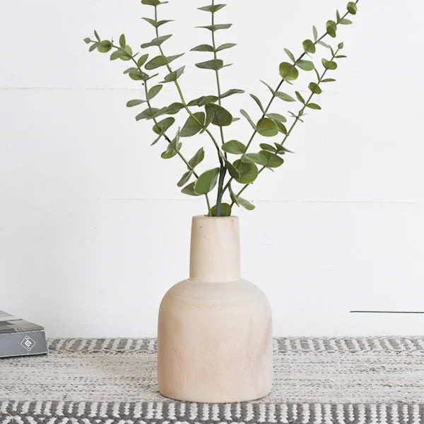 Vase Natural Wood 6.7"