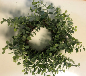 Eucalyptus wreath 10" total width