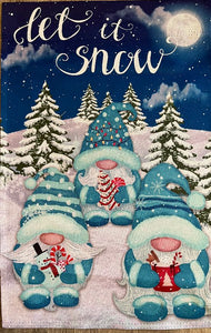 Let It Snow Gnome Garden Flag 12" x 18"