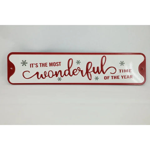 It's The Most Wonderful Time of Year Tin Sign 23.5"