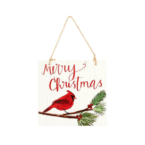 Cardinal Holiday Sign/Ornament 6"