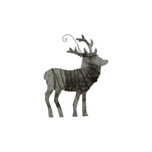 Birch Deer Holiday  Ornament 6" x 6"