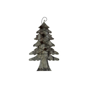 Birch Tree Ornament w/bells 7" x 4"