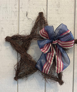 20" Star w/Americana Bow