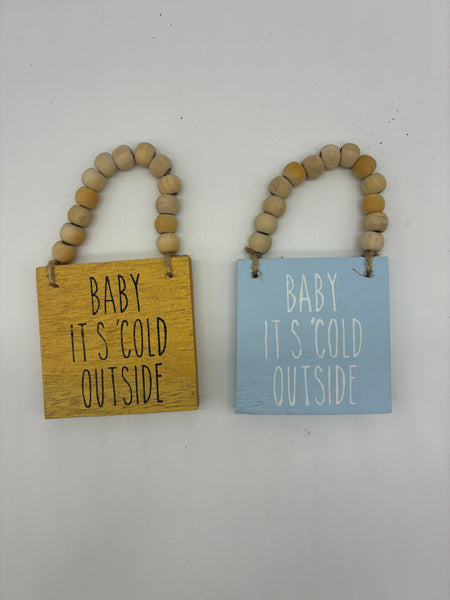 3.5" Beaded Holiday Ornament