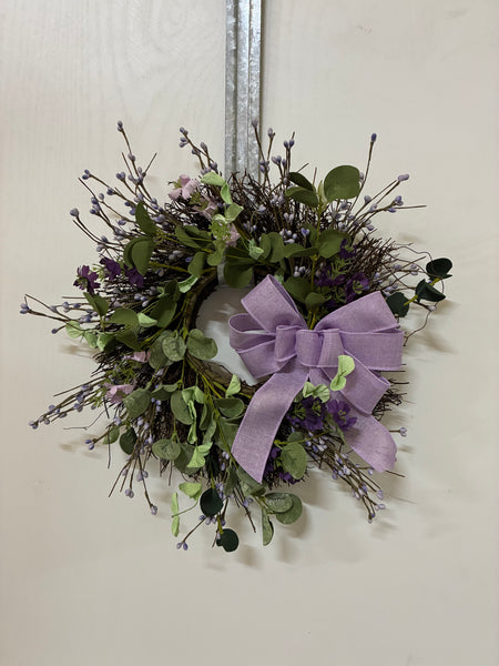 Purple, Lavender and Berry  Small Wreath 15”