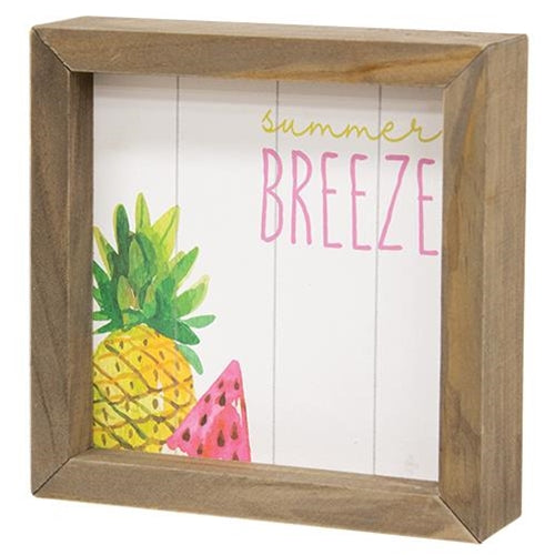 Double sided Summer Block sign