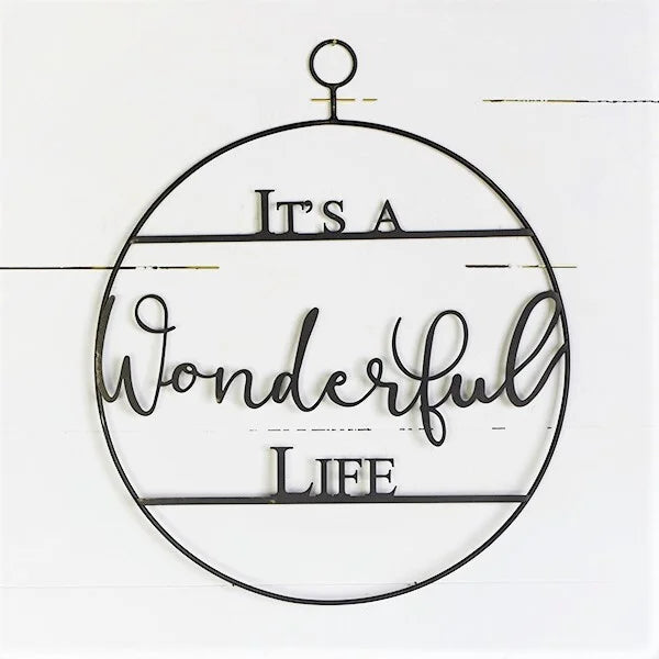 It's A Wonderful Life Tin Sign 16"