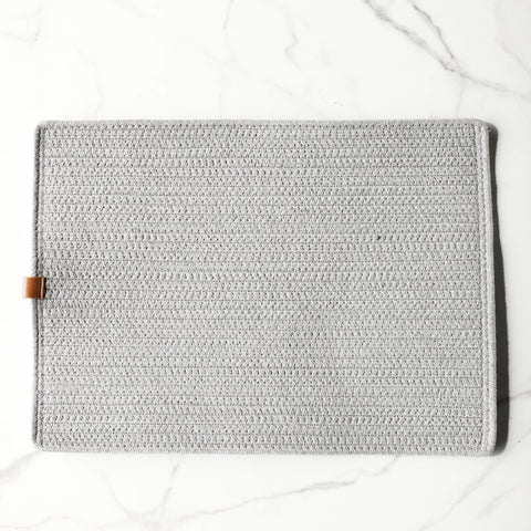 Placemat Grey Rectangle 18" x 13"