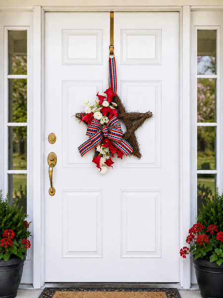 Americana star wreath 16”