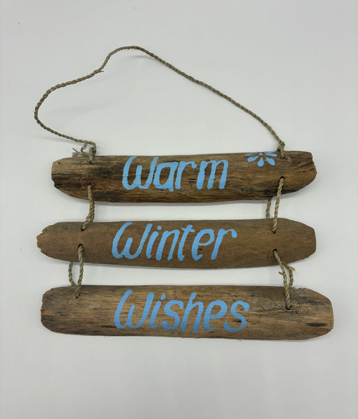 Driftwood Holiday Hanging Sign