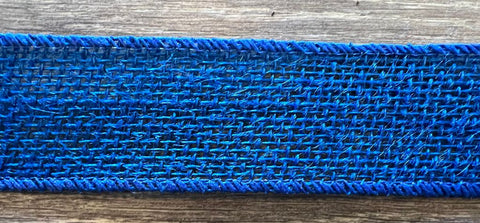 Royal Blue Burlap Ribbon 1.5"