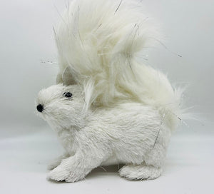 White Squirrel Figurine 9"