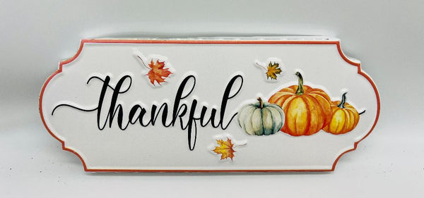 Harvest Metal Embossed Sign 11.5"