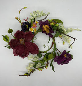 Wildflower Wreath Ring 4.5" Center