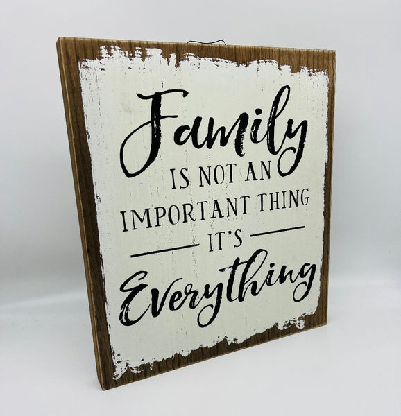Family Hanging Wood Sign