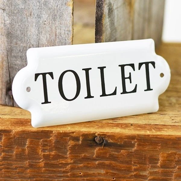Toilet Tin Sign 7"
