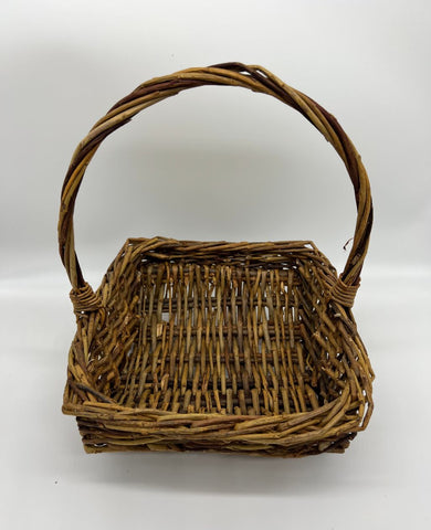 Basket with handle wicker